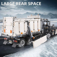 Thumbnail for Building Blocks Tech MOC Snowplow MACK Granite Truck Bricks Toy 13166 - 4