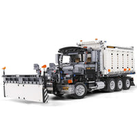 Thumbnail for Building Blocks Tech MOC Snowplow MACK Granite Truck Bricks Toy 13166 - 1