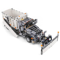 Thumbnail for Building Blocks Tech MOC Snowplow MACK Granite Truck Bricks Toy 13166 - 2