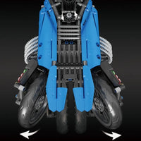 Thumbnail for Building Blocks Tech MOC Sport Concept Fly Motorcycle Bricks Toys 23009 - 11