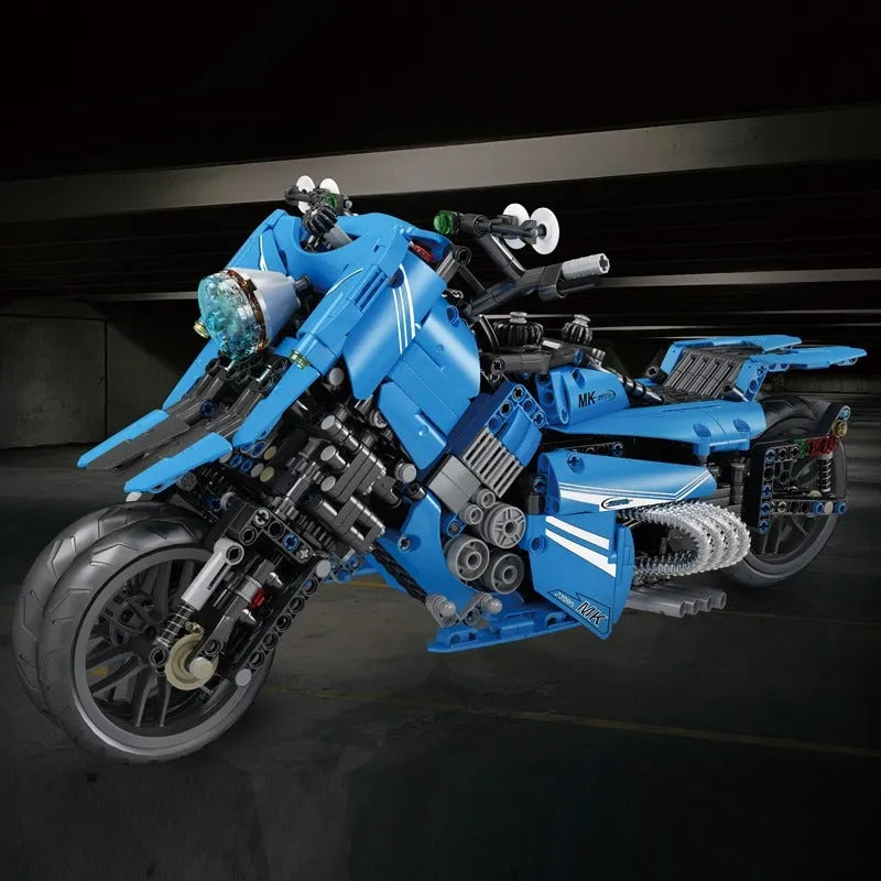 Building Blocks Tech MOC Sport Concept Fly Motorcycle Bricks Toys 23009 - 9