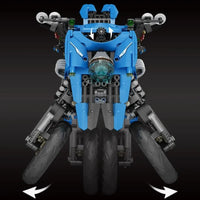 Thumbnail for Building Blocks Tech MOC Sport Concept Fly Motorcycle Bricks Toys 23009 - 10