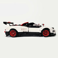 Thumbnail for Building Blocks Tech MOC Zonda Cinque Roadster Racing Car Bricks Toy 13105 - 10