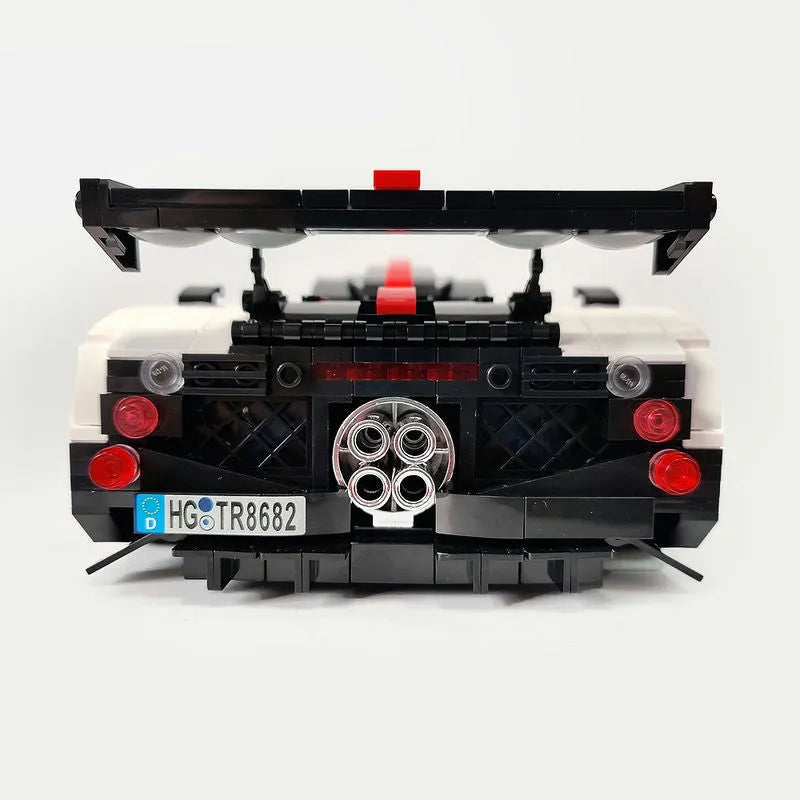 Building Blocks Tech MOC Zonda Cinque Roadster Racing Car Bricks Toy 13105 - 11