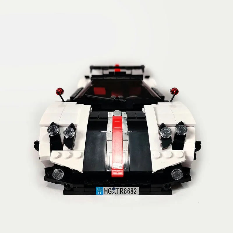 Building Blocks Tech MOC Zonda Cinque Roadster Racing Car Bricks Toy 13105 - 12