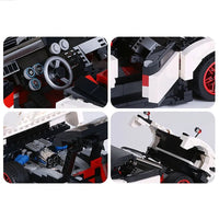 Thumbnail for Building Blocks Tech MOC Zonda Cinque Roadster Racing Car Bricks Toy 13105 - 6