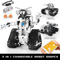 Thumbnail for Building Blocks Tech Motorized APP RC Transport Robot Bricks Toy 15046 - 2