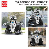 Thumbnail for Building Blocks Tech Motorized APP RC Transport Robot Bricks Toy 15046 Construction Set Toys - 8