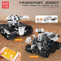 Thumbnail for Building Blocks Tech Motorized APP RC Transport Robot Bricks Toy 15046 Construction Set Toys - 6