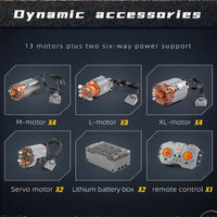 Thumbnail for Building Blocks Tech Motorized RC Pneumatic Airport Rescue Truck Bricks Toy Construction Set Toys - 7