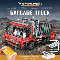 Thumbnail for Building Blocks Tech RC APP City Garbage Truck Bricks Toy MOC 15019 Construction Set Toys - 8