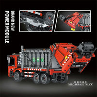 Thumbnail for Building Blocks Tech RC APP City Garbage Truck Bricks Toy MOC 15019 Construction Set Toys - 5