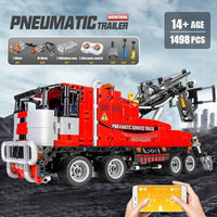 Thumbnail for Building Blocks Tech RC APP Pneumatic City Service Truck Bricks Toy 19001 - 10