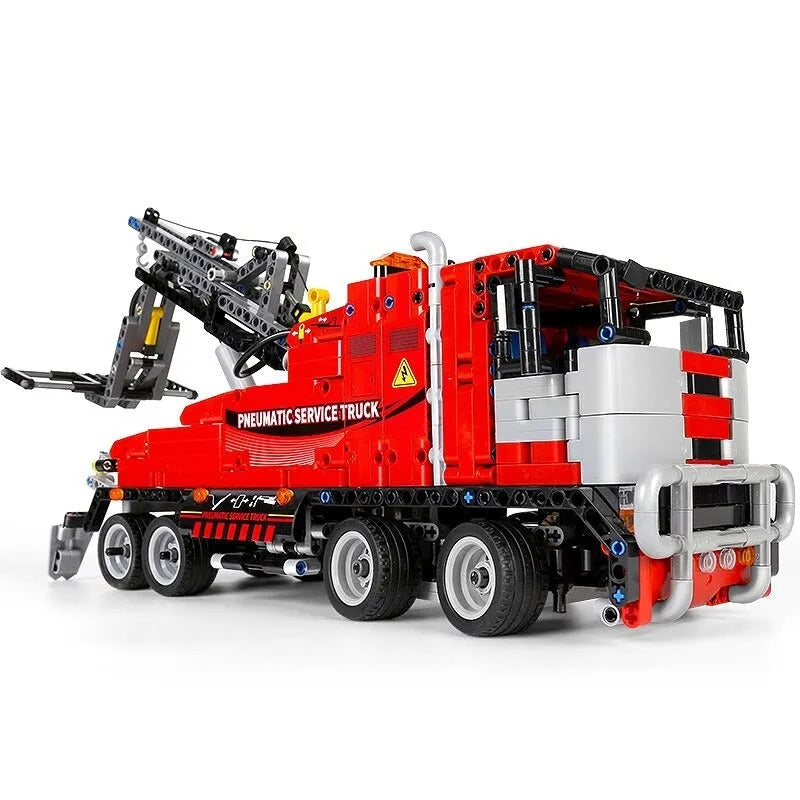 Building Blocks Tech RC APP Pneumatic City Service Truck Bricks Toy 19001 - 5