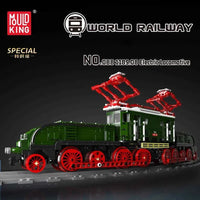 Thumbnail for Building Blocks Tech RC Electric Crocodile Locomotive Train Bricks Toy - 3