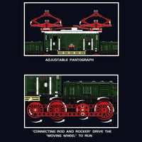 Thumbnail for Building Blocks Tech RC Electric Crocodile Locomotive Train Bricks Toy Construction Set Toys - 5
