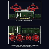 Thumbnail for Building Blocks Tech RC Electric Crocodile Locomotive Train Bricks Toy - 5