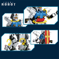 Thumbnail for Building Blocks Tech RC MOC Motorized RX78 Robot Bricks Toys 15024 - 4