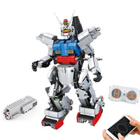 Thumbnail for Building Blocks Tech RC MOC Motorized RX78 Robot Bricks Toys 15024 - 1