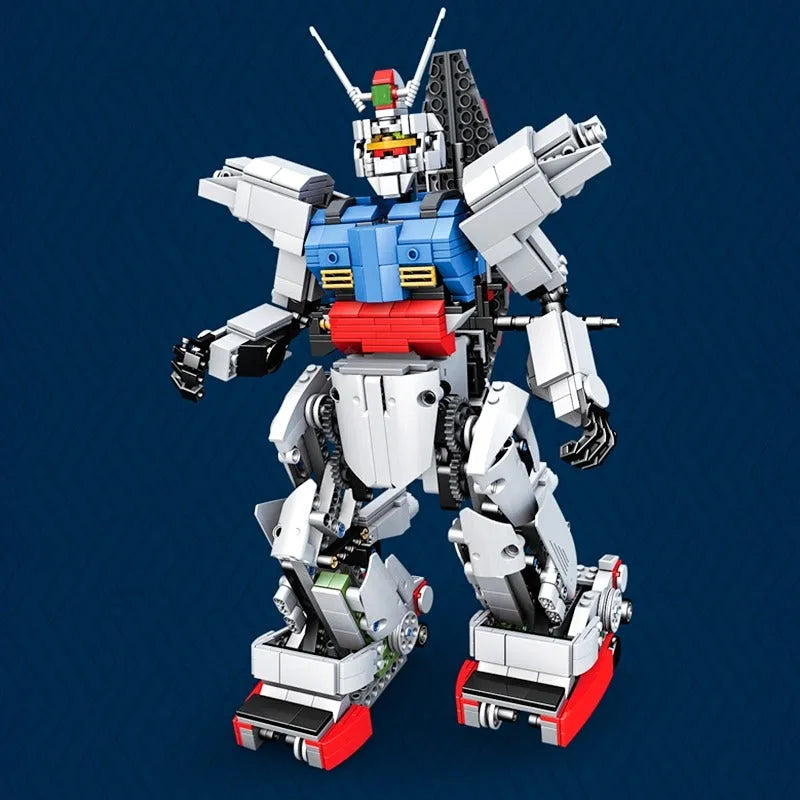 Building Blocks Tech RC MOC Motorized RX78 Robot Bricks Toys 15024 - 6