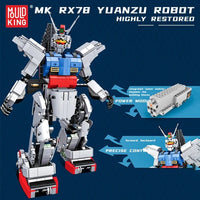Thumbnail for Building Blocks Tech RC MOC Motorized RX78 Robot Bricks Toys 15024 - 3