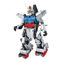 Thumbnail for Building Blocks Tech RC MOC Motorized RX78 Robot Bricks Toys 15024 - 7