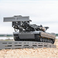 Thumbnail for Building Blocks Tech RC Motorized Armored Bridge Layer Structure Car Bricks Toy Construction Set Toys - 17