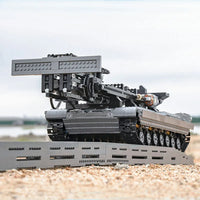 Thumbnail for Building Blocks Tech RC Motorized Armored Bridge Layer Structure Car Bricks Toy - 17