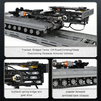 Thumbnail for Building Blocks Tech RC Motorized Armored Bridge Layer Structure Car Bricks Toy Construction Set Toys - 10