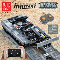 Thumbnail for Building Blocks Tech RC Motorized Armored Bridge Layer Structure Car Bricks Toy Construction Set Toys - 3