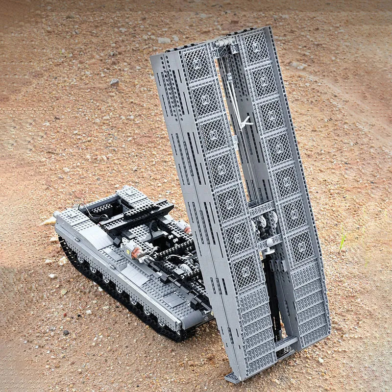 Building Blocks Tech RC Motorized Armored Bridge Layer Structure Car Bricks Toy - 15