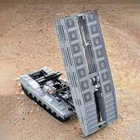Thumbnail for Building Blocks Tech RC Motorized Armored Bridge Layer Structure Car Bricks Toy - 15