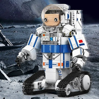 Thumbnail for Building Blocks Tech RC Motorized Astronaut Boy Robot Kids Bricks Toy 13136 - 11
