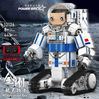 Thumbnail for Building Blocks Tech RC Motorized Astronaut Boy Robot Kids Bricks Toy 13136 - 4