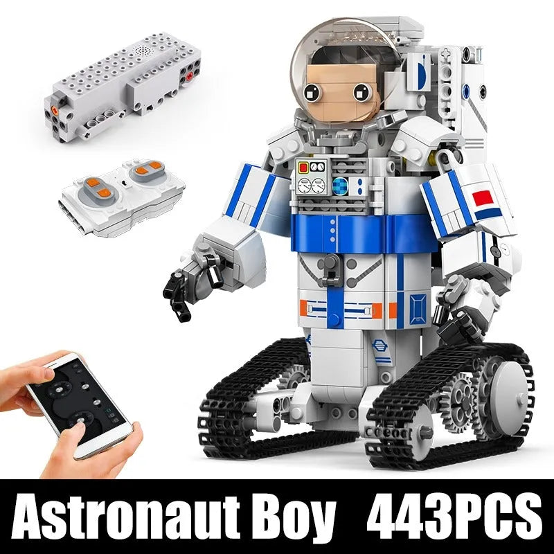 Building Blocks Tech RC Motorized Astronaut Boy Robot Kids Bricks Toy 13136 - 1