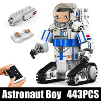 Thumbnail for Building Blocks Tech RC Motorized Astronaut Boy Robot Kids Bricks Toy 13136 - 1