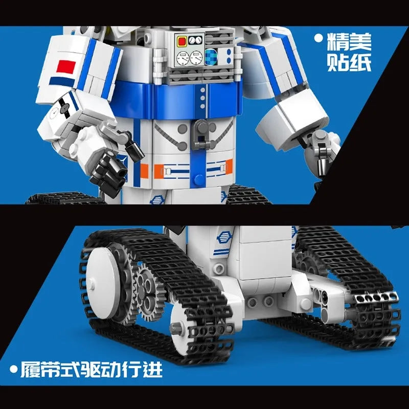 Building Blocks Tech RC Motorized Astronaut Boy Robot Kids Bricks Toy 13136 - 9