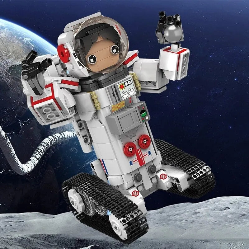 Tech RC Motorized Astronaut Girl Robot Kids Bricks Toy 13137