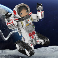 Thumbnail for Building Blocks Tech RC Motorized Astronaut Girl Robot Kids Bricks Toy 13137 - 3