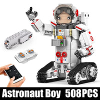Thumbnail for Building Blocks Tech RC Motorized Astronaut Girl Robot Kids Bricks Toy 13137 - 1