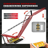 Thumbnail for Building Blocks Technical MOC RC APP City Crawler Crane Bricks Toy 17015 - 10