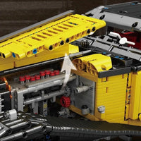 Thumbnail for Building Blocks Vintage MOC 13080 Bugatti 50T Retro Sports Car Bricks Toys - 11