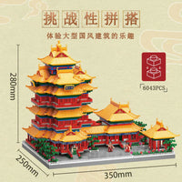 Thumbnail for Building Blocks Architecture China Jiangsu City Palace MINI Bricks Toy Construction Set Toys - 4
