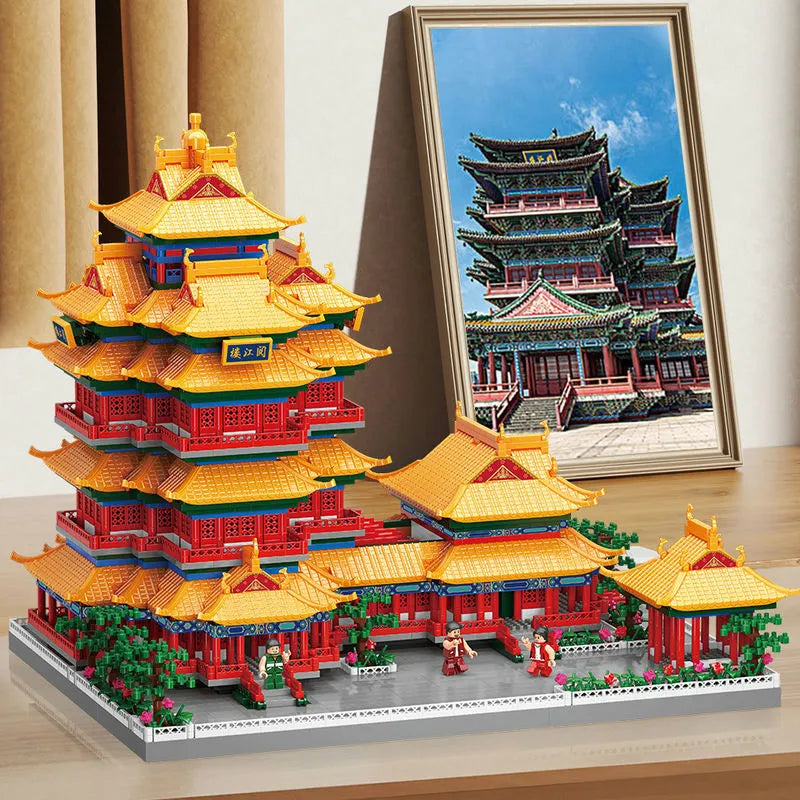 Building Blocks Architecture China Jiangsu City Palace MINI Bricks Toy - 5