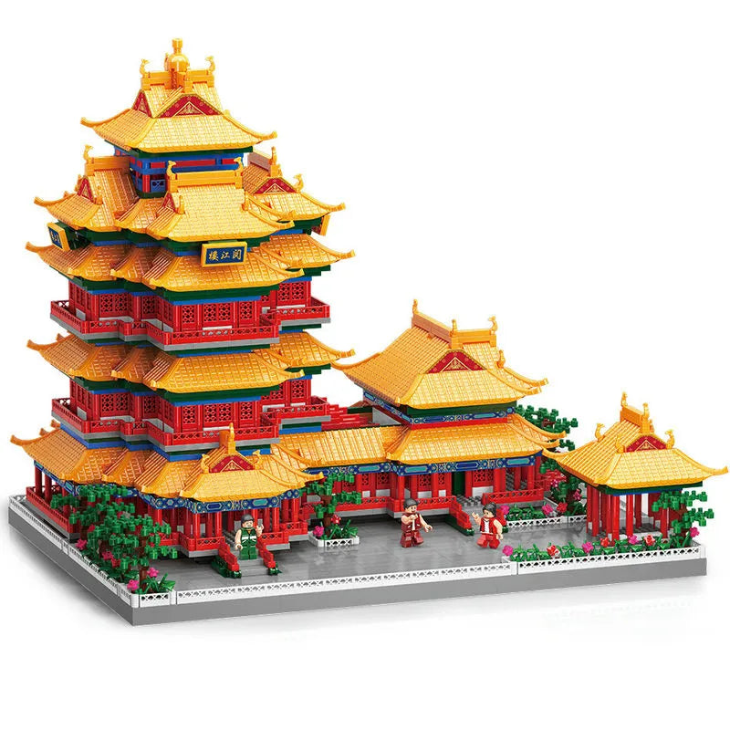Building Blocks Architecture China Jiangsu City Palace MINI Bricks Toy Construction Set Toys - 1
