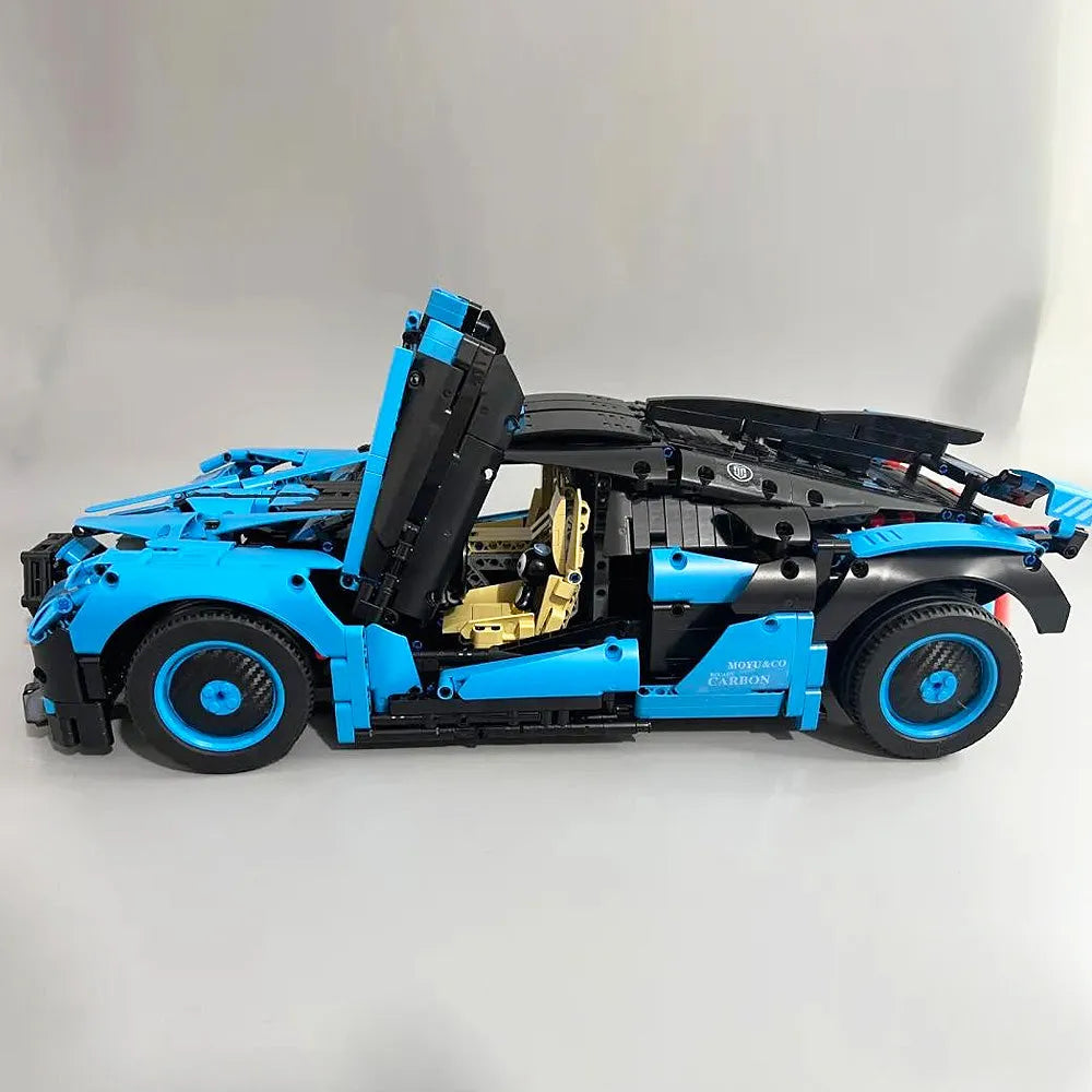 Building Blocks MOC Tech Bugatti Bolide Sports Car Bricks Toys - 5