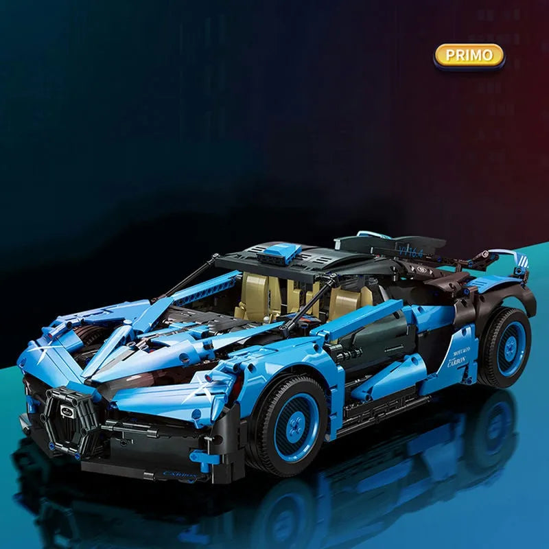 Building Blocks MOC Tech Bugatti Bolide Sports Car Bricks Toys - 1