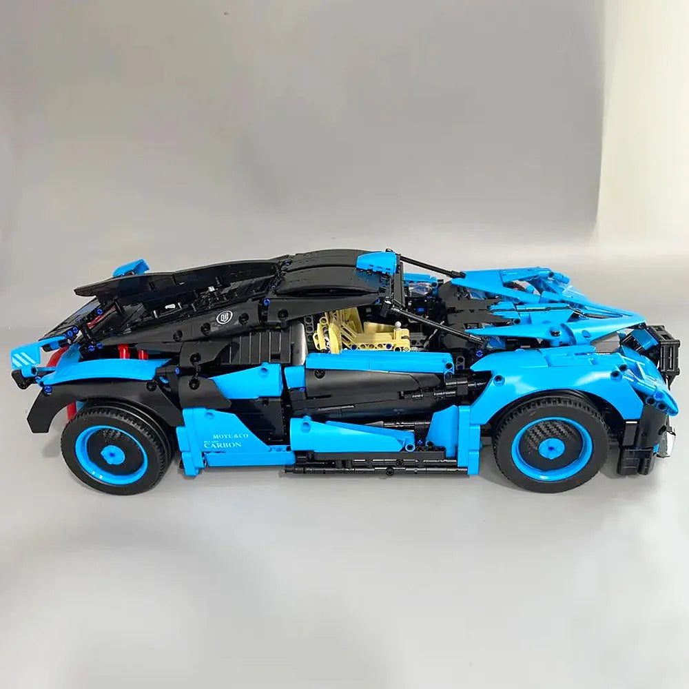 Building Blocks MOC Tech Bugatti Bolide Sports Car Bricks Toys - 4