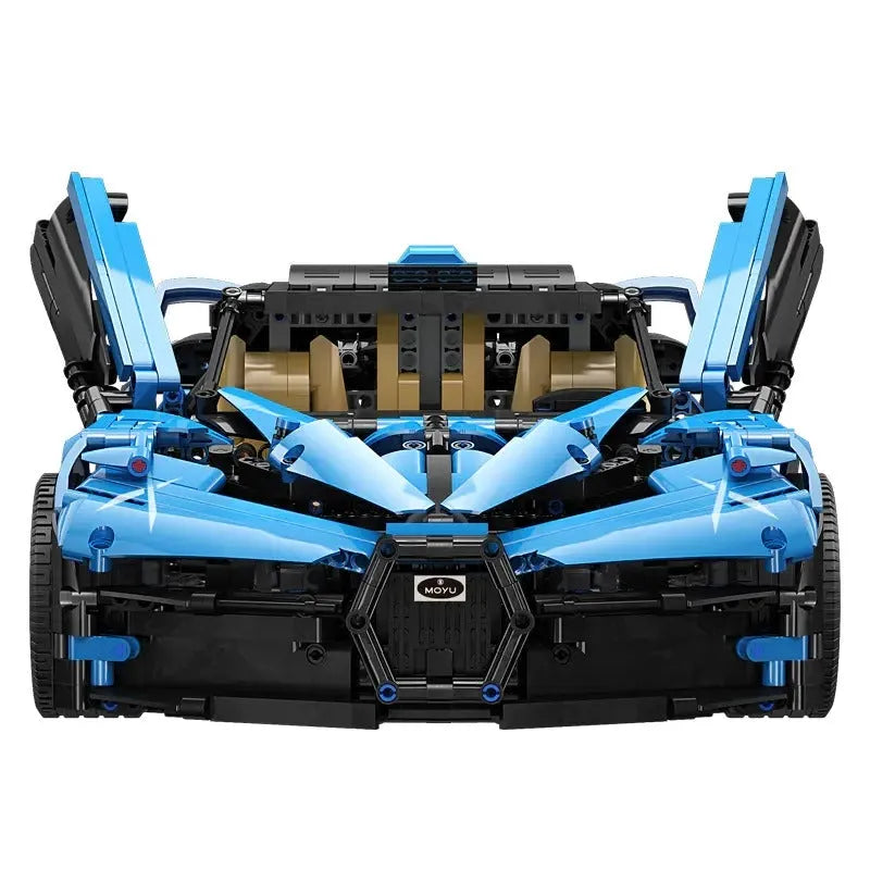 Building Blocks MOC Tech Bugatti Bolide Sports Car Bricks Toys - 9