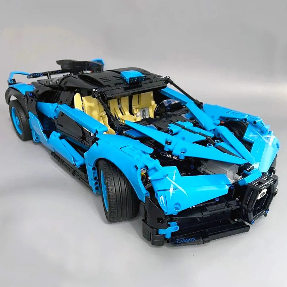 Building Blocks MOC Tech Bugatti Bolide Sports Car Bricks Toys - 3